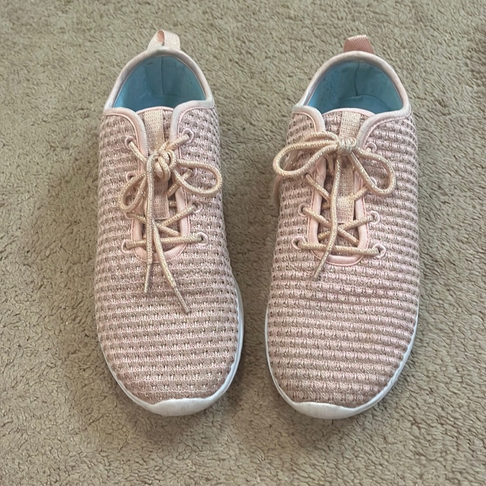Pink sparkly sneakers